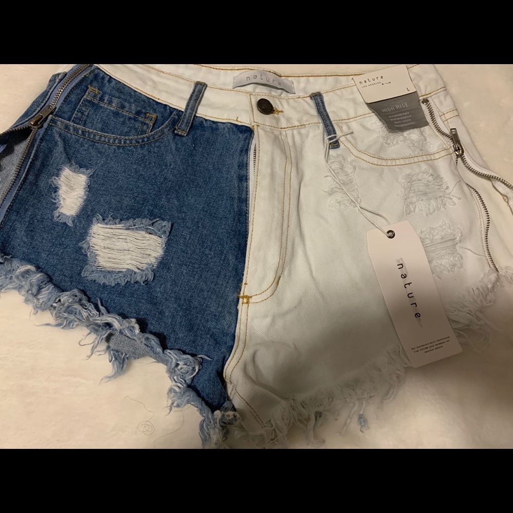Denim shorts